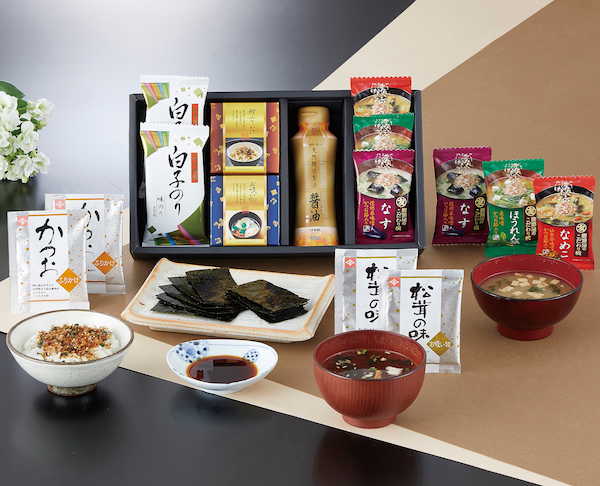 白子のり・フリーズドライみそ汁・醤油アソートギフト